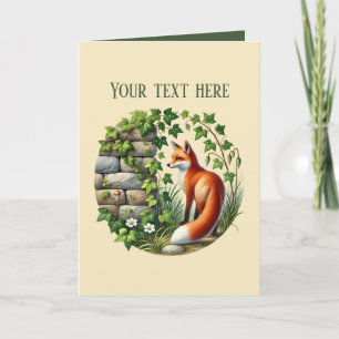 Carte Amoureux de renards mignons ajoutez du texte