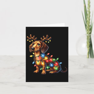 Carte Amoureux des animaux de compagnie Chien teckel Ren