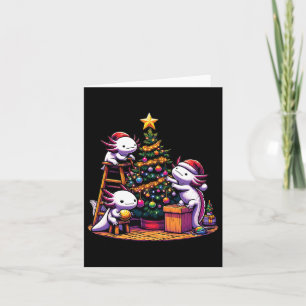 Carte Amoureux des Animaux Marins Kawaii Axolotl Décoran