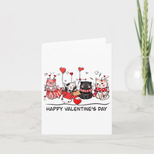 Carte Amoureux des chats Chaton Joyeuse Saint-Valentin H