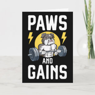 Carte Amoureux des chiens de culturisme Vêtements de gym