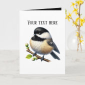 Carte Amoureux des mésanges mignonnes (Fleur jaune)