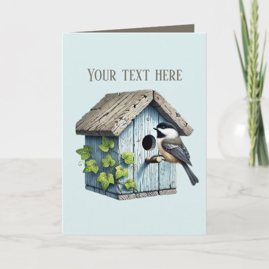 Carte Amoureux des mésanges mignonnes  (Devant)