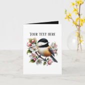 Carte Amoureux des mésanges mignonnes (Fleur jaune)