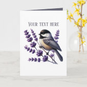 Carte Amoureux des mésanges mignonnes  (Fleur jaune)