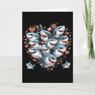 Carte Amoureux des requins Plongeurs marins Requins form