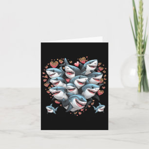 Carte Amoureux des requins Plongeurs marins Requins form