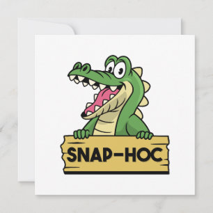Carte Amoureux drôle d'alligator et crocodile de soigneu