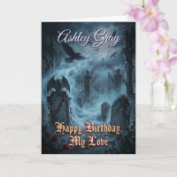 Amoureux gothiques Anniversaire sombre romantique