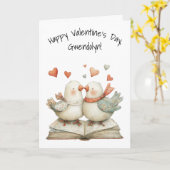 Carte Amoureux heureux Saint-Valentin (Fleur jaune)