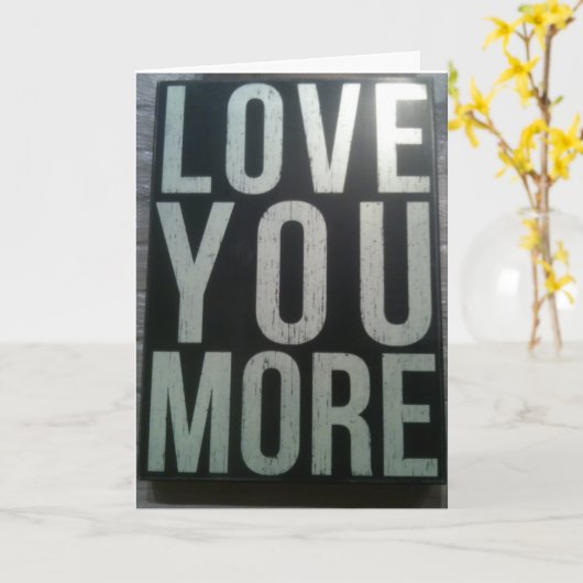 CARTE "AMOUREZ-VOUS ENCORE PLUS DE MISS" (Fleur jaune)