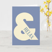 Carte Ampersand Relax Minimaliste (Fleur jaune)
