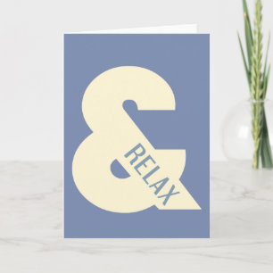 Carte Ampersand Relax Minimaliste