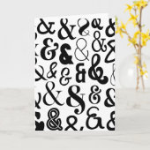 Carte Ampersands (Fleur jaune)