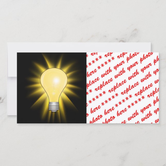 Carte Ampoule - Idée lumineuse (Devant)