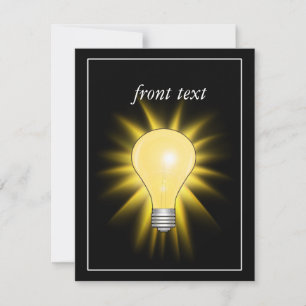 Carte Ampoule lumineuse Idée