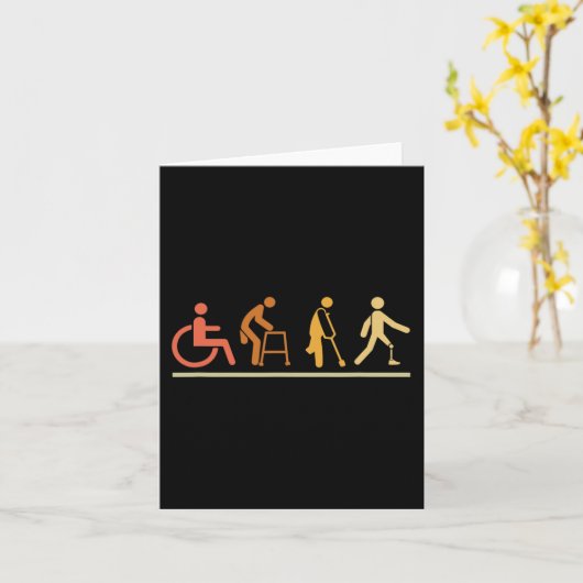 Carte Amputation des déficiences de la jambe Evolution p (Fleur jaune)