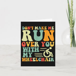 Carte Amputee Fun Wheelchair Racing Bysketbyll Handicap