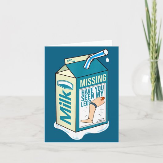 Carte Amputee Funny Shirt Humor Quote Prosthetic Joke (Devant)