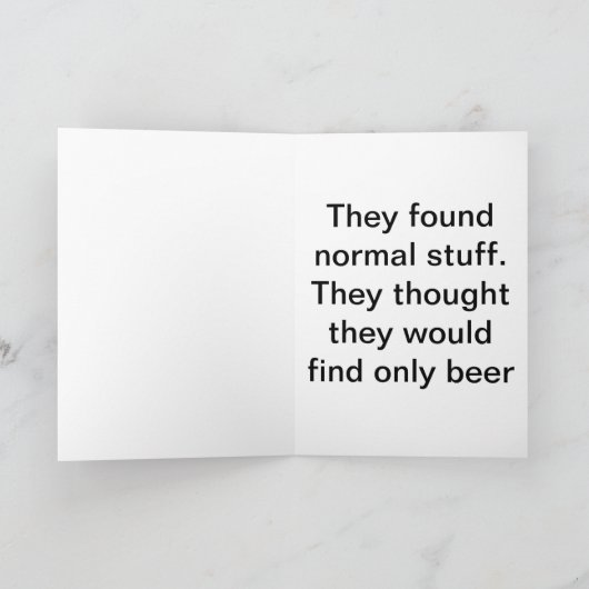 Carte amusant (Intérieur)