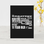 Carte Amusant 11e anniversaire fête Plus grand onze ans (Fleur jaune)