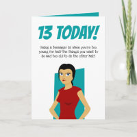 Amusant 13ème anniversaire | Treizième adolescente