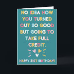 Carte Amusant 21e anniversaire pour le fils ou la fille<br><div class="desc">Faites plaisir à votre fils ou votre fille avec cette carte d'anniversaire amusante à l'occasion de leur 21e anniversaire !</div>