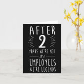 Carte Amusant 2e Anniversaire Du Travail 2 Ans De Servic (Fleur jaune)