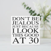 Carte Amusant 30e anniversaire Attitude (Debout devant)