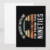Carte Amusant 30e anniversaire Je viens des années 1990 (Devant / Derrière)