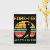 Carte Amusant 40e Anniversaire Golf Pun Golfing 40 ans G (Fleur jaune)