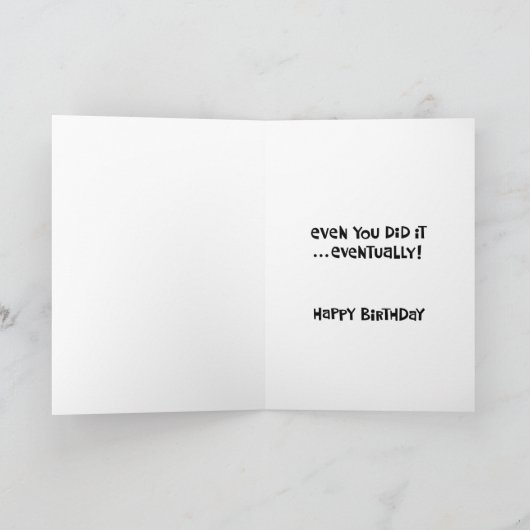 Carte Amusant 41e anniversaire (Intérieur)