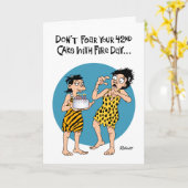 Carte Amusant 42e anniversaire (Fleur jaune)