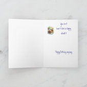 Carte Amusant 49ème anniversaire, mignon mais triste chi (Intérieur)