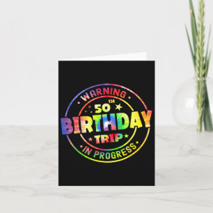 Carte Amusant 50 Ans Avertissement 50ème Anniversaire Vo