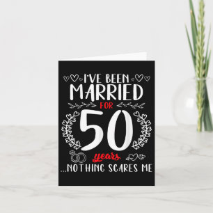 Carte Amusant 50ème anniversaire de Mariage couples mari