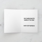 Carte Amusant 58e anniversaire (Intérieur)