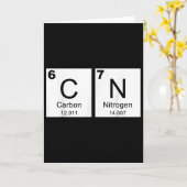 Carte Amusant 67 Mème Six Sept Prof de Science Drôle Pér (Fleur jaune)