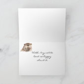 Carte Amusant 70e anniversaire mignonne Otter Nature, Fa (Intérieur)