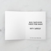 Carte Amusant 70ème anniversaire Orbit (Intérieur)