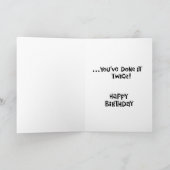 Carte Amusant 80e anniversaire (Intérieur)