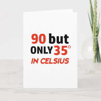 Carte Amusant 90ème anniversaire design