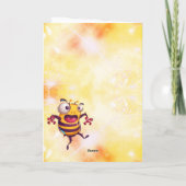 Carte Amusant adieu d'abeilles quitter (Dos)