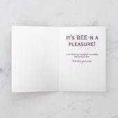 Carte Amusant adieu d'abeilles quitter (Intérieur)