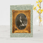 Carte Amusant Adulte Dorian Grey Halloween Anniversaire (Fleur jaune)