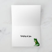 Carte Amusant Alligator parler au crocodile (Intérieur)