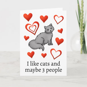 Carte Amusant Amoureux des chats Bonne Saint Valentin Sa