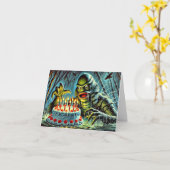 Carte Amusant Anniversaire (Fleur jaune)