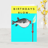 Carte Amusant Anniversaire Adulte (Fleur jaune)