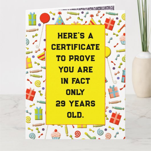 Carte Amusant Anniversaire Adulte (Devant)